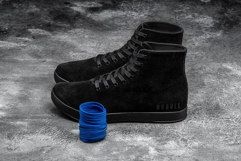 Nobull High-Top Suede Women's Trainers Black | USA Z1928U